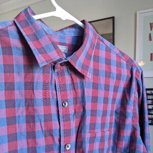 Van Heusen Plaid Red and Blue Shirt